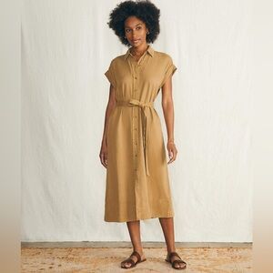 NWT FAHERTY Arlie Short Sleeve Shirtdress
